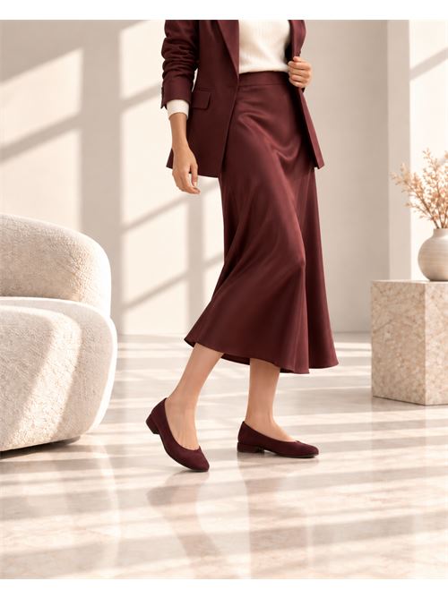 Ballerina tonda in camoscio burgundy IL LACCIO | 2353012CAMOSCIOBURGUNDY